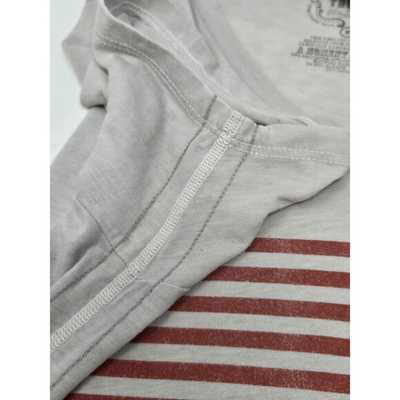 TRUNK LTD BRUCE SPRINGTEEN V-NECK GREY BAND TEE T-SHIRT TOP BORN IN USA WOMEN M - Picture 9 of 9